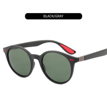 Load image into Gallery viewer, HOLTMANCE DESIGN Men Women Classic Retro Rivet Polarized Sunglasses Legs Lighter Design Oval Frame 100% UV400 Protection