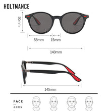 Load image into Gallery viewer, HOLTMANCE DESIGN Men Women Classic Retro Rivet Polarized Sunglasses Legs Lighter Design Oval Frame 100% UV400 Protection