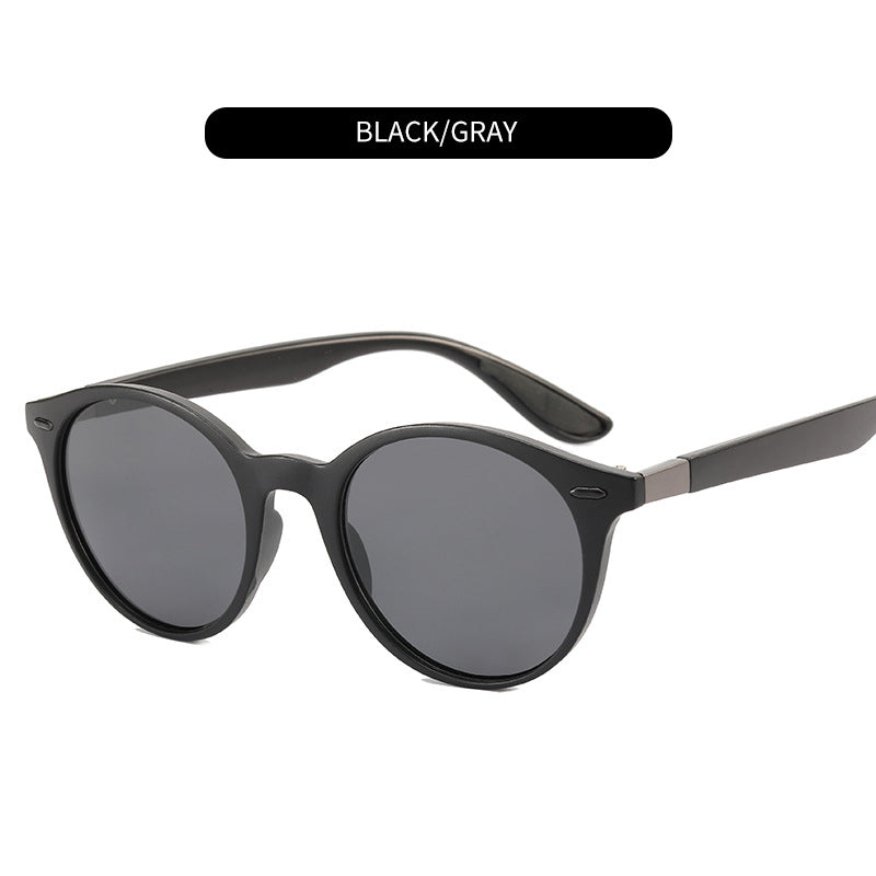 HOLTMANCE DESIGN Men Women Classic Retro Rivet Polarized Sunglasses Legs Lighter Design Oval Frame 100% UV400 Protection