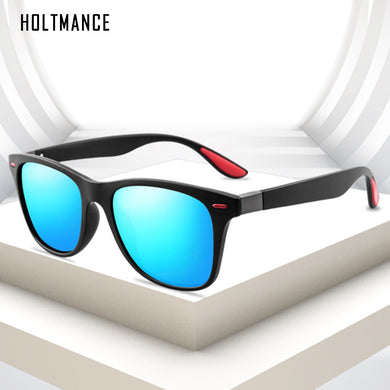 HOLTMANCE Sports Polarized Sunglasses for Men Vintage Female Male Square Frosted Frame Driving Sunglass Summer Glasses