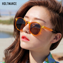 Load image into Gallery viewer, HOLTMANCE Gothic Transparent Women Vintage Square Sunglasses 90s Round Sun Glasses 2023 Trending Products UV 400 Men Shades