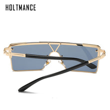 Load image into Gallery viewer, HOLTMANCE Metal Legs Square Big Frame Sunglasses Women 2023 One-piece Lens Men Eyewear Summer Vintage Sunglass UV400