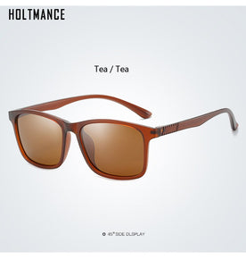 HOLTMANCE Design TR90 Polarized Sunglasses Men Women Driving Square Style Sun Glasses Male Goggle UV400 Gafas De Sol
