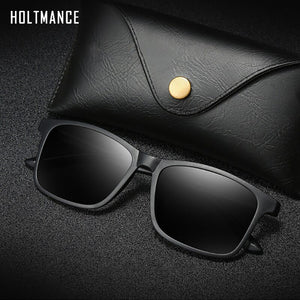 HOLTMANCE Design TR90 Polarized Sunglasses Men Women Driving Square Style Sun Glasses Male Goggle UV400 Gafas De Sol