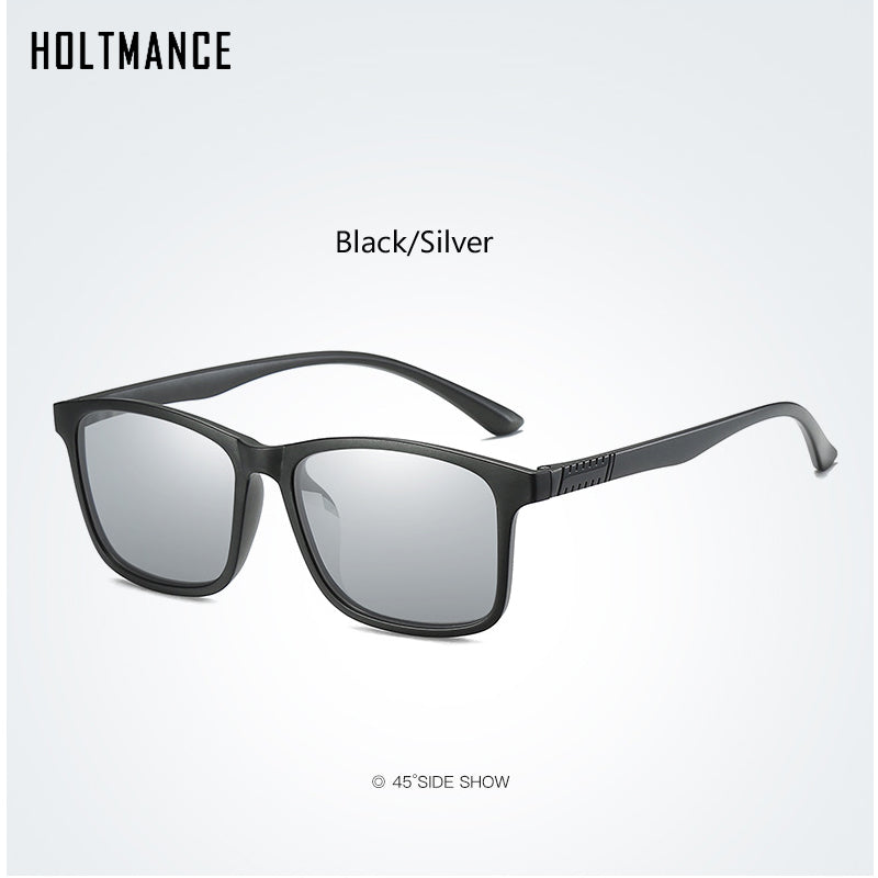 HOLTMANCE Design TR90 Polarized Sunglasses Men Women Driving Square Style Sun Glasses Male Goggle UV400 Gafas De Sol