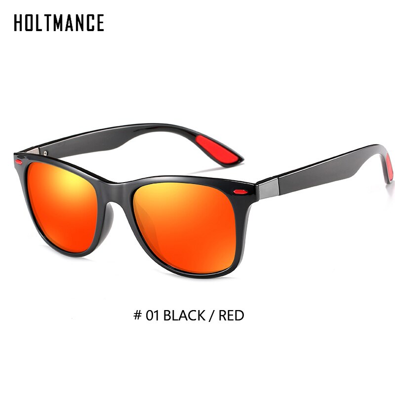 HOLTMANCE TR90 Men Sun Glasses Classic Square Polarized Sunglasses For Male  Driving Eyewear UV400