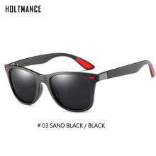 Load image into Gallery viewer, HOLTMANCE TR90 Men Sun Glasses Classic Square Polarized Sunglasses For Male  Driving Eyewear UV400