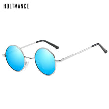 Load image into Gallery viewer, HOLTMANCE Polarized Sunglasses Women Retro Metal Frame Black Green Round Sun Glasses For Men Driving Unisex With Packing