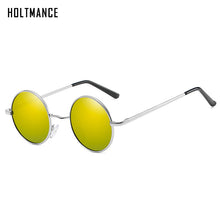 Load image into Gallery viewer, HOLTMANCE Polarized Sunglasses Women Retro Metal Frame Black Green Round Sun Glasses For Men Driving Unisex With Packing