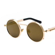 Load image into Gallery viewer, HOLTMANCE Punk Style Sunglasses Men Trendy Spring Metal Mirror Legs Individual Sunglasses Women Reflective Oculos UV400