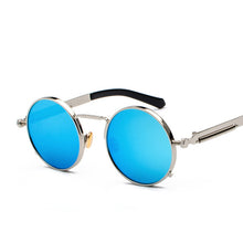 Load image into Gallery viewer, HOLTMANCE Punk Style Sunglasses Men Trendy Spring Metal Mirror Legs Individual Sunglasses Women Reflective Oculos UV400