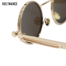 Load image into Gallery viewer, HOLTMANCE Punk Style Sunglasses Men Trendy Spring Metal Mirror Legs Individual Sunglasses Women Reflective Oculos UV400