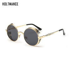 Load image into Gallery viewer, HOLTMANCE Round Metal Men Women Polarized Sunglasses Gothic Steampunk Sunglasses Men Women Retro Vintage Eyewear Shades
