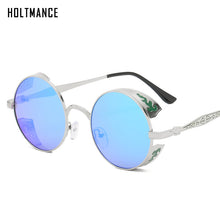 Load image into Gallery viewer, HOLTMANCE Round Metal Men Women Polarized Sunglasses Gothic Steampunk Sunglasses Men Women Retro Vintage Eyewear Shades