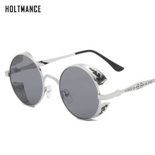 Load image into Gallery viewer, HOLTMANCE Round Metal Men Women Polarized Sunglasses Gothic Steampunk Sunglasses Men Women Retro Vintage Eyewear Shades