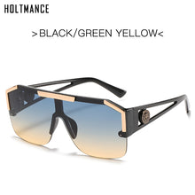 Load image into Gallery viewer, HOLTMANCE Simple Big Square Frame Sunglasses for Women  Hollow Siamese Glasses Male Summer Beach Sunglass UV400