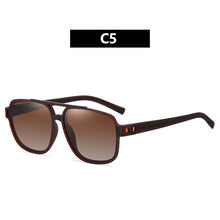 Load image into Gallery viewer, HOLTMANCE Vintage Polarized Sunglasses Classic Men's Double Beam Spring Leg Square Sunglasses Outdoor Driving Sun Mirror