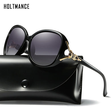 HOLTMANCE Women Polarized Sunglasses Driving Sun Glasses UV400 Anti-Glare Fox Sunglasses With Glasses Packing