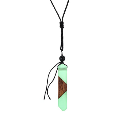 2018 New Wood Resin Necklace Women Men Handmade Vintage Resin Wood Statement Necklaces Wooden Necklace Male Jewelry Gifts