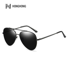 Load image into Gallery viewer, HONGHONG Style Polarized Square Vintage Sunglasses UV400 Protection Displayed Designed Eyewear For Men And Women De Sol