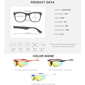 HONILLESI TR90 Polarized Sports Men Sunglasses Sun Glasses 2023 Fishing Driving Myopia Prescription Goggles Shades 5 Lens 3202