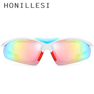 HONILLESI TR90 Polarized Sports Men Sunglasses Sun Glasses Women Driving Fishing Outdoor Myopia Prescription Goggles 5 Lens 8006