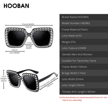 Load image into Gallery viewer, HOOBAN 2023 Big Square Women Sunglasses Oversized Plastic Sun Glasses Ladies  Brand Eyewear UV400