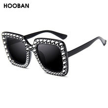Load image into Gallery viewer, HOOBAN 2023 Big Square Women Sunglasses Oversized Plastic Sun Glasses Ladies  Brand Eyewear UV400