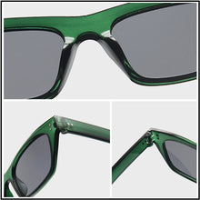 Load image into Gallery viewer, HOOBAN 2023 Classic Rectangle Sunglasses Women Men Brand Design Rivet Plastic Sun Glasse Men s Retro Black Sunglass Shades UV400