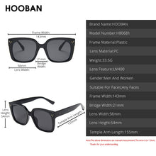 Load image into Gallery viewer, HOOBAN 2023 Classic Square Men Women Sunglasses Oversized Women's Sun Glasses Stylish Driver's Eyeglasses UV400