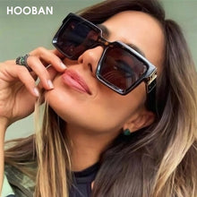 Carica l&#39;immagine nel visualizzatore di Gallery, HOOBAN 2023  Square Women Sunglasses Brand Designer Thick Frame Men Sun Glasses Male Shades UV400 Gafas De Sol