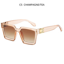 Carica l&#39;immagine nel visualizzatore di Gallery, HOOBAN 2023  Square Women Sunglasses Brand Designer Thick Frame Men Sun Glasses Male Shades UV400 Gafas De Sol