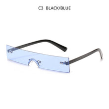 Load image into Gallery viewer, HOOBAN 2023 Rectangle Sunglasses Women Flat Top Brand Designer  Sun Glasses Female Rimless One-piece Lens Eyewear