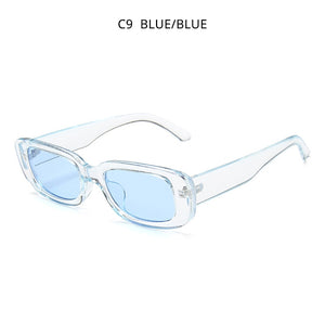 HOOBAN 2023 Women Sunglasses Vintage Rectangle Plastic Female Sun Glasses Retro Square Sunglass UV400