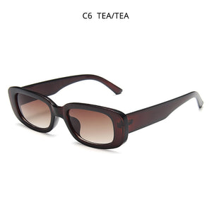 HOOBAN 2023 Women Sunglasses Vintage Rectangle Plastic Female Sun Glasses Retro Square Sunglass UV400