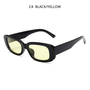 HOOBAN 2023 Women Sunglasses Vintage Rectangle Plastic Female Sun Glasses Retro Square Sunglass UV400