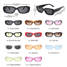 Load image into Gallery viewer, HOOBAN 2023 Women Sunglasses Vintage Rectangle Plastic Female Sun Glasses Retro Square Sunglass UV400