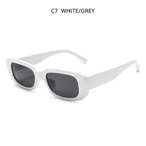 HOOBAN 2023 Women Sunglasses Vintage Rectangle Plastic Female Sun Glasses Retro Square Sunglass UV400