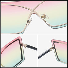 Load image into Gallery viewer, HOOBAN 2023 Flat top Women Sunglasses Oversized Brand Designer Sun Glasses Female  One-Piece Eyewear UV400