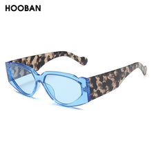 Load image into Gallery viewer, HOOBAN 2023 Leopard Cat Eye Sunglasses Women Triangle Sun Glasses Female Vintage Rectangle Eyewear UV400