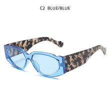 Load image into Gallery viewer, HOOBAN 2023 Leopard Cat Eye Sunglasses Women Triangle Sun Glasses Female Vintage Rectangle Eyewear UV400