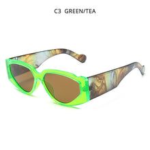 Load image into Gallery viewer, HOOBAN 2023 Leopard Cat Eye Sunglasses Women Triangle Sun Glasses Female Vintage Rectangle Eyewear UV400