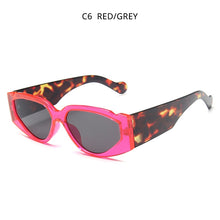Load image into Gallery viewer, HOOBAN 2023 Leopard Cat Eye Sunglasses Women Triangle Sun Glasses Female Vintage Rectangle Eyewear UV400