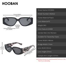 Load image into Gallery viewer, HOOBAN 2023 Leopard Cat Eye Sunglasses Women Triangle Sun Glasses Female Vintage Rectangle Eyewear UV400