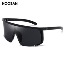 Load image into Gallery viewer, HOOBAN 2023 One-piece Sports Sunglasses Men Women Flat Top Half Frame Sun Glasses Vintage Outdoor Goggle UV400