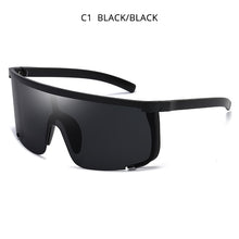 Load image into Gallery viewer, HOOBAN 2023 One-piece Sports Sunglasses Men Women Flat Top Half Frame Sun Glasses Vintage Outdoor Goggle UV400