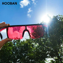 Load image into Gallery viewer, HOOBAN 2023 One-piece Sports Sunglasses Men Women Flat Top Half Frame Sun Glasses Vintage Outdoor Goggle UV400