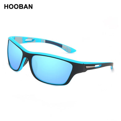 HOOBAN 2023 Sports Polarized Sunglasses Men Women Outdoor Men's Sun Glasses Vintage Male Windproof Sand Goggle UV400