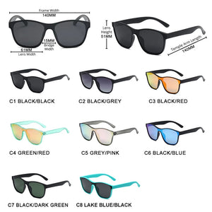 HOOBAN 2023 Square Polarized Sunglasses Men Women Square Male Sun Glasses Brand Design One-piece Lens Eyewear UV400