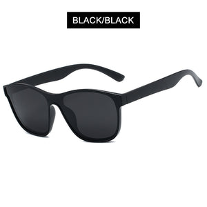 HOOBAN 2022  Square Polarized Sunglasses Men Women Fashion Square Male Sun Glasses Brand Design One-piece Lens Eyewear UV400